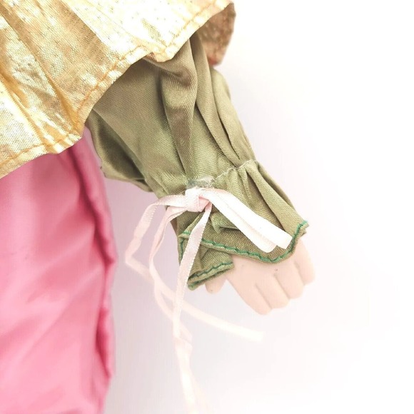 Fao Schwarz Vintage Porcelain‎ 18" Clown Doll Sad Paint Pink Green Collectible - Picture 4 of 6